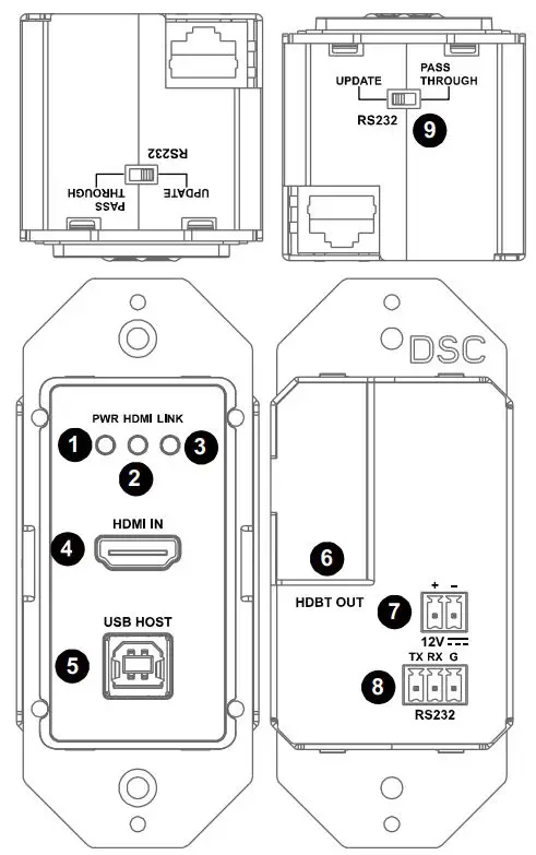 HALL-TECHNOLOGIES-DSCV1-70-TX-1-Gang-4K-Wall-Plate-Transmitter-FI-1