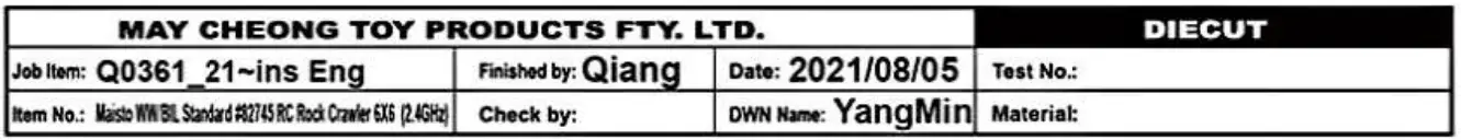 Maisto 82745 2.4GHz RC Rock Crawler 6x6-8