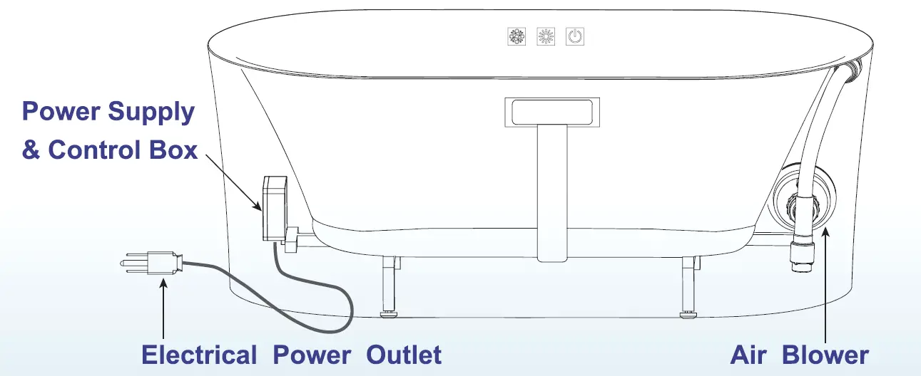 WOODBRIDGE HBT6086 Acrylic Flatbottom Double Ended Air Bath Bathtub with Chrome 03