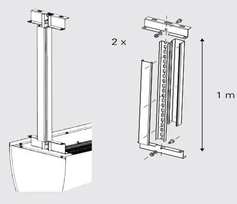 FRICO PS210E09 Thermozone Portier - Suspension kit
