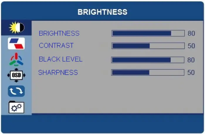 electriq 15.8 INCH PORTABLE DISPLAY - BRIGHTNESS