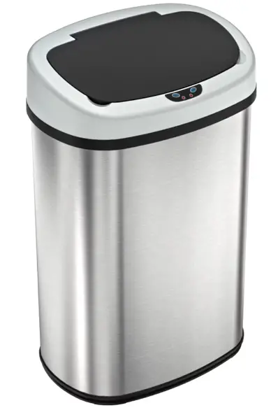 Sensorcan-13-Gallon-Stainless-Steel-Oval-Trash-Can