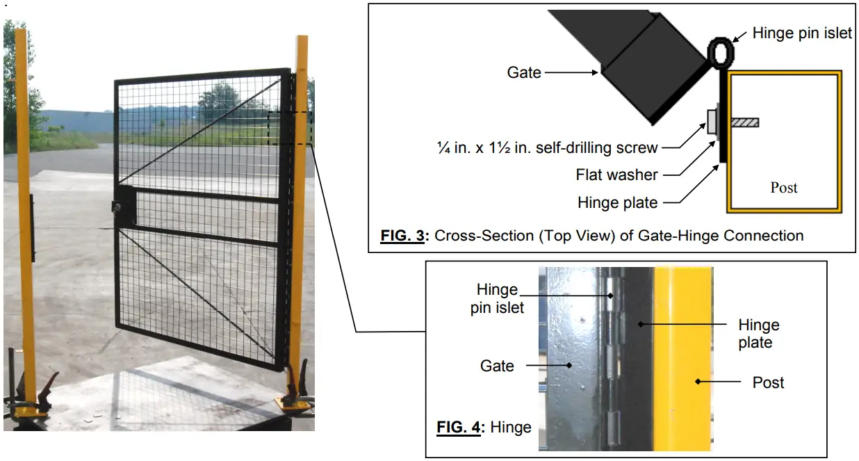 Vestil APG-M-85 APG-Series Adjustable Perimeter Guard System-fig6
