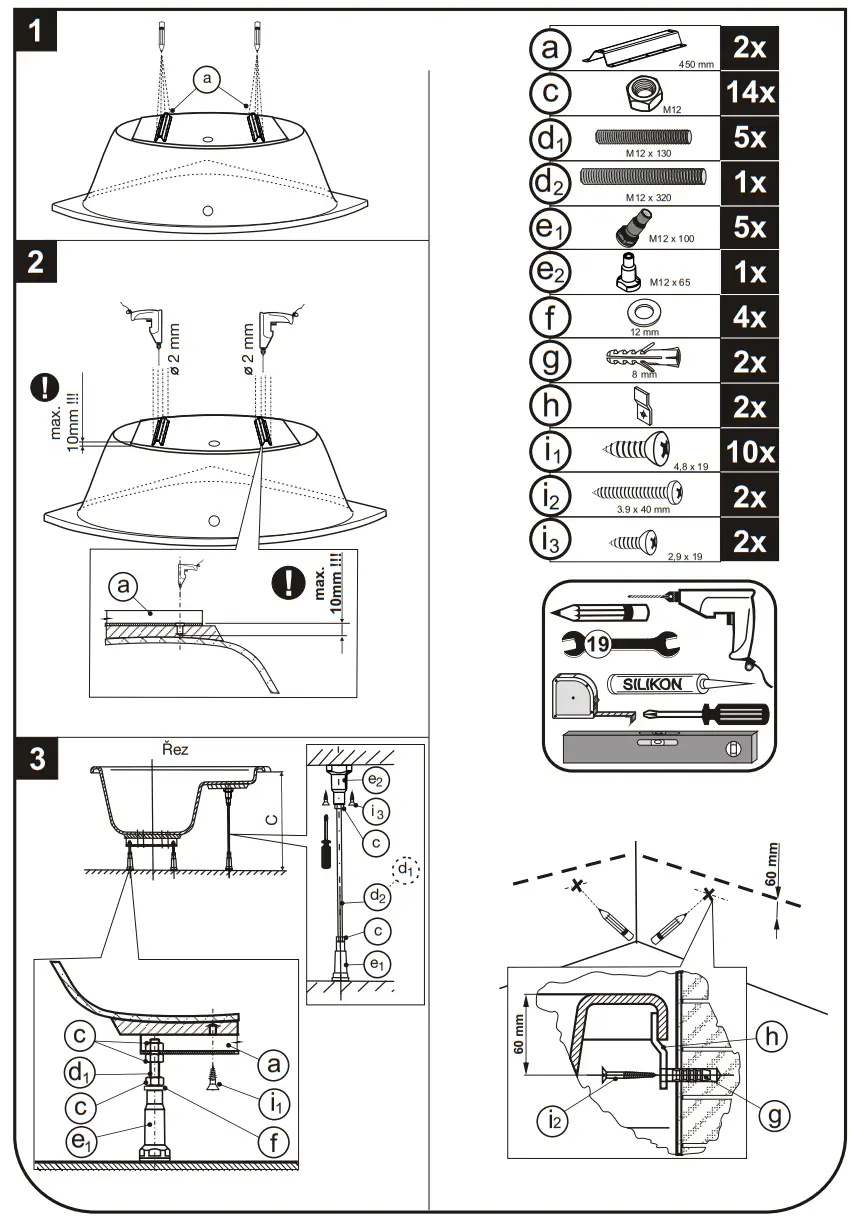 DODONA vana 150x100 Offset Right Bathtub-