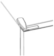 Mount the upper hinge cover