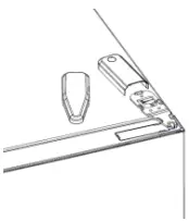 Unscrew the top hinge