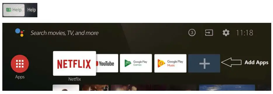 CHiQ L40G7H Full HD Android Smart LED TV User Manual - Help function