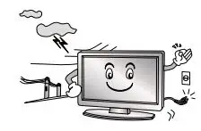 CHiQ L40G7H Full HD Android Smart LED TV User Manual - Unplug this apparatus during lightning storms or when unused for long periods of time