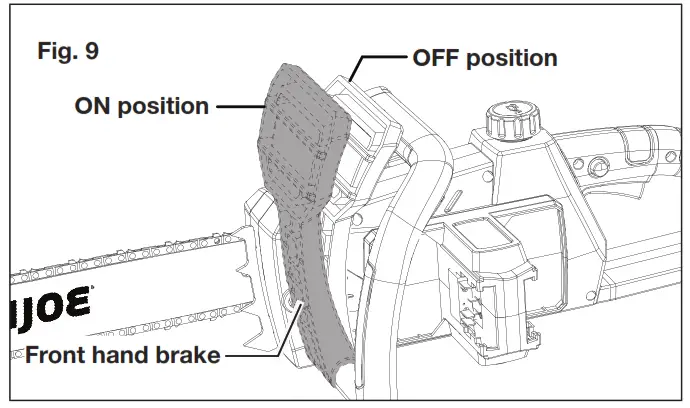 SUN JOE 24V X2 CS16 RM Cordless Chain Saw - fig21