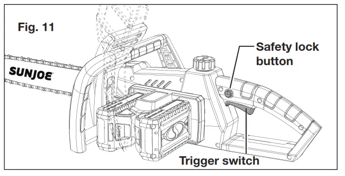 SUN JOE 24V X2 CS16 RM Cordless Chain Saw - fig23