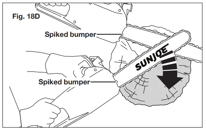 SUN JOE 24V X2 CS16 RM Cordless Chain Saw - fig35