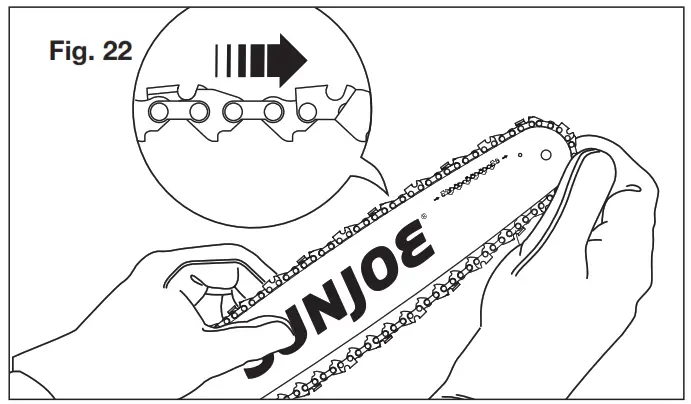 SUN JOE 24V X2 CS16 RM Cordless Chain Saw - fig41