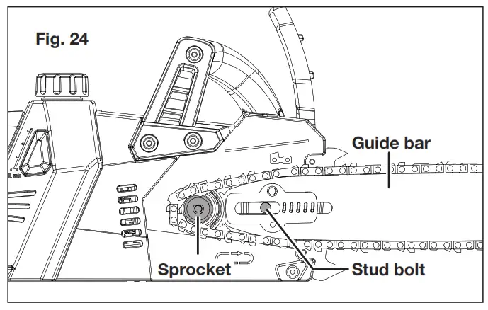 SUN JOE 24V X2 CS16 RM Cordless Chain Saw - fig43