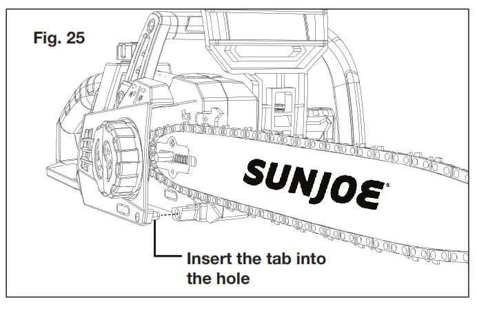 SUN JOE 24V X2 CS16 RM Cordless Chain Saw - fig45