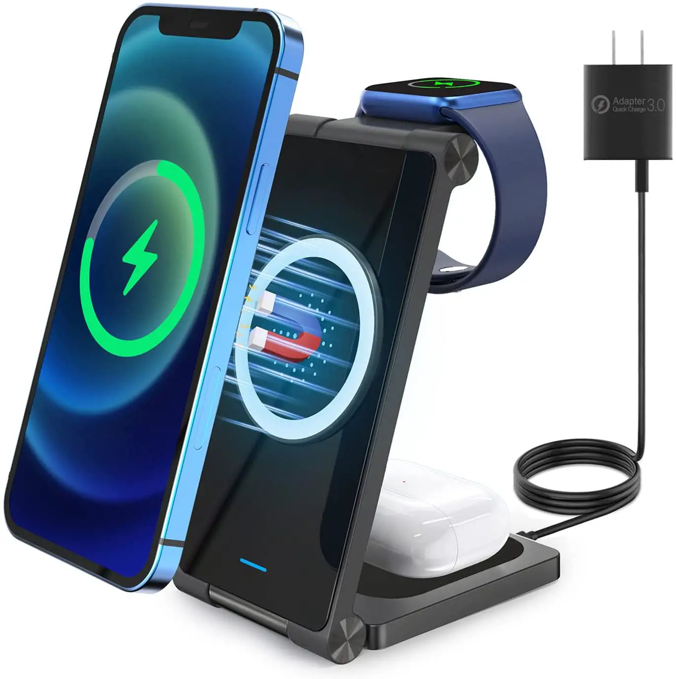 YOCUNKER K13B 3in1 Fast Wireless Charger