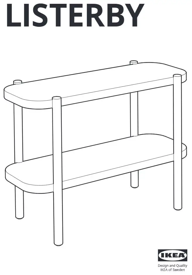 IKEA Listerby Coffee Table Installation Guide