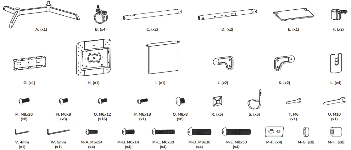 Neomounts NS-M1250BLACK Floor Stands-fig3