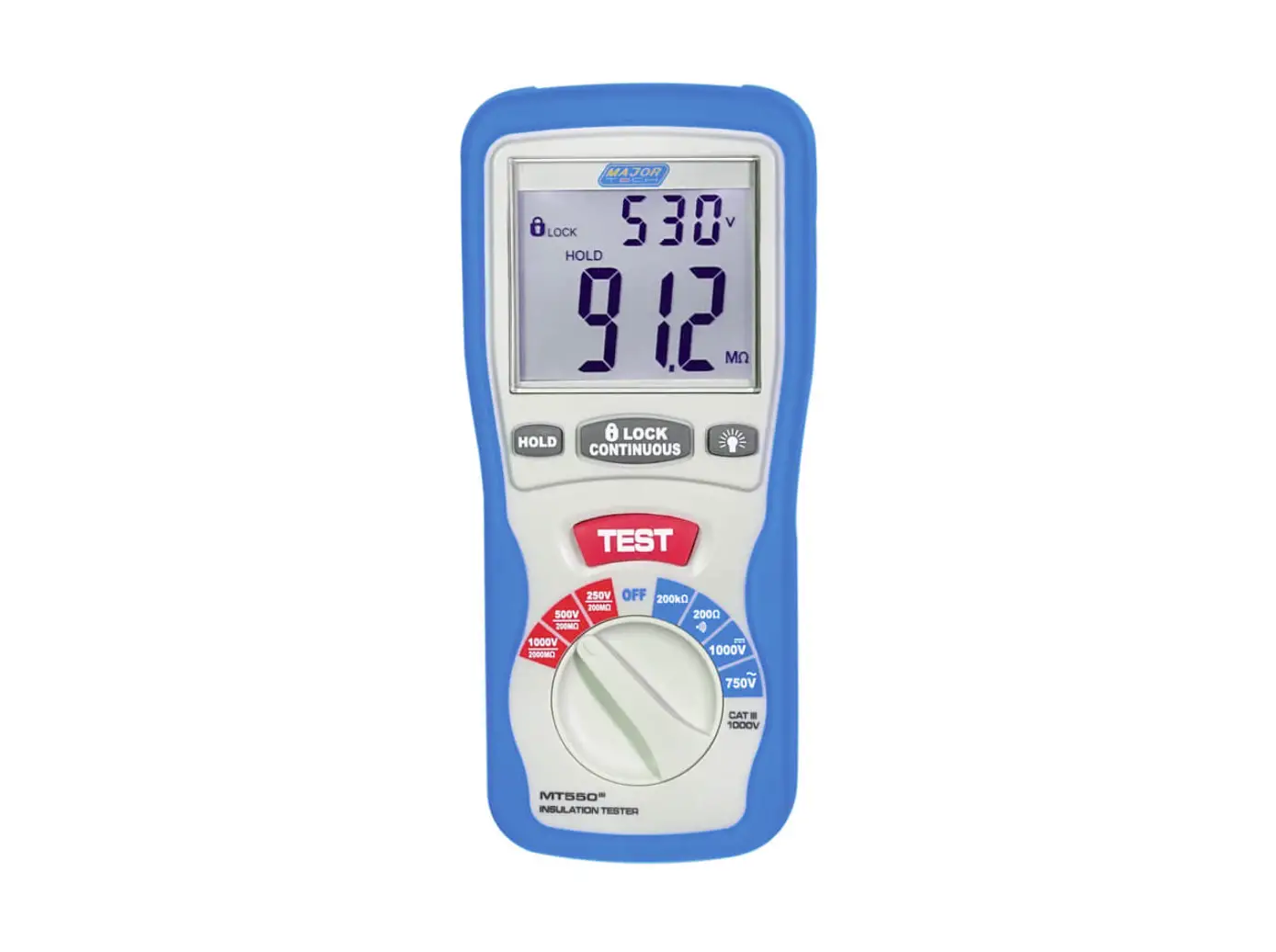 Major Tech Mt550 Digital Insulation Tester Instruction Manual