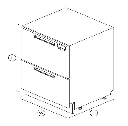FISHER-and-PAYKEL-DD60DCX9-Double-DishDrawer-Sanitise-Dishwasher-FIG-1