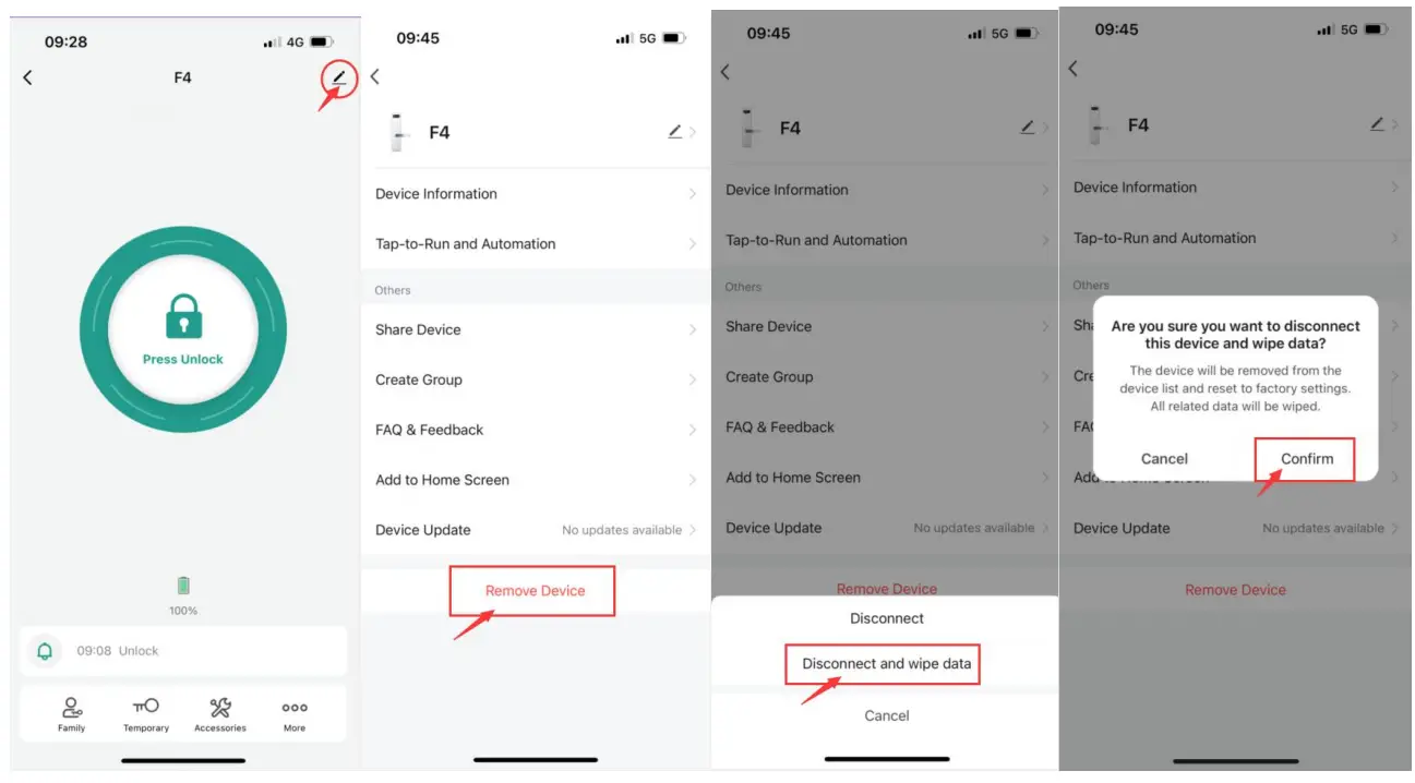 Shenzhen Huafu Intelligent Technology 2A9P7WF Smart Lock app 10