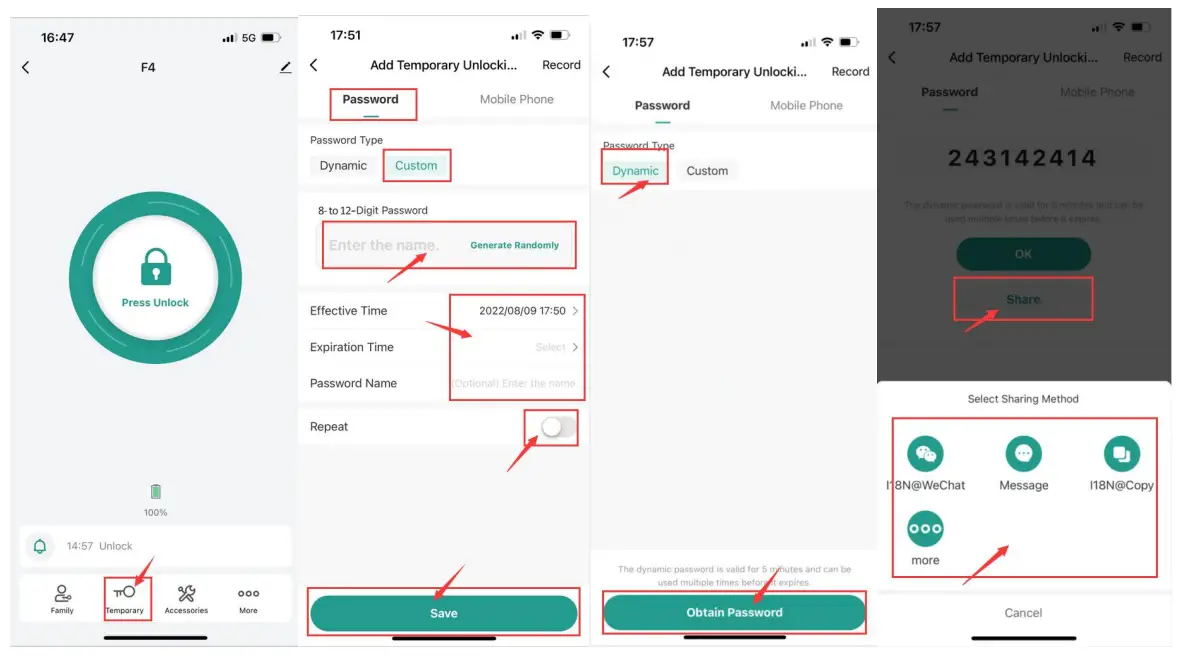 Shenzhen Huafu Intelligent Technology 2A9P7WF Smart Lock app 5