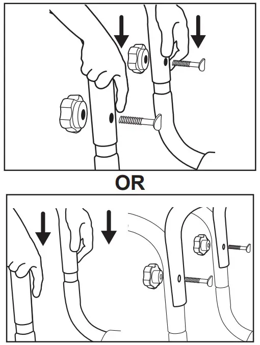 SIMPSON 1350411 Professional Pressure Washer -bolts and knobs