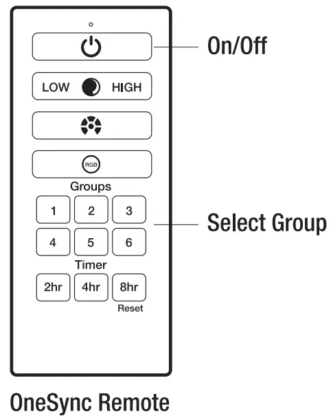 Pairing to a OneSync Remote (Not Included)