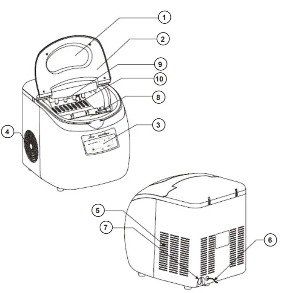 Danby Ice Maker DIM2500WDB -FEATURES
