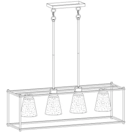 ZEVNI-A04757-Tobey-33-Inch-Wide-Black-Kitchen-Island-Light-01