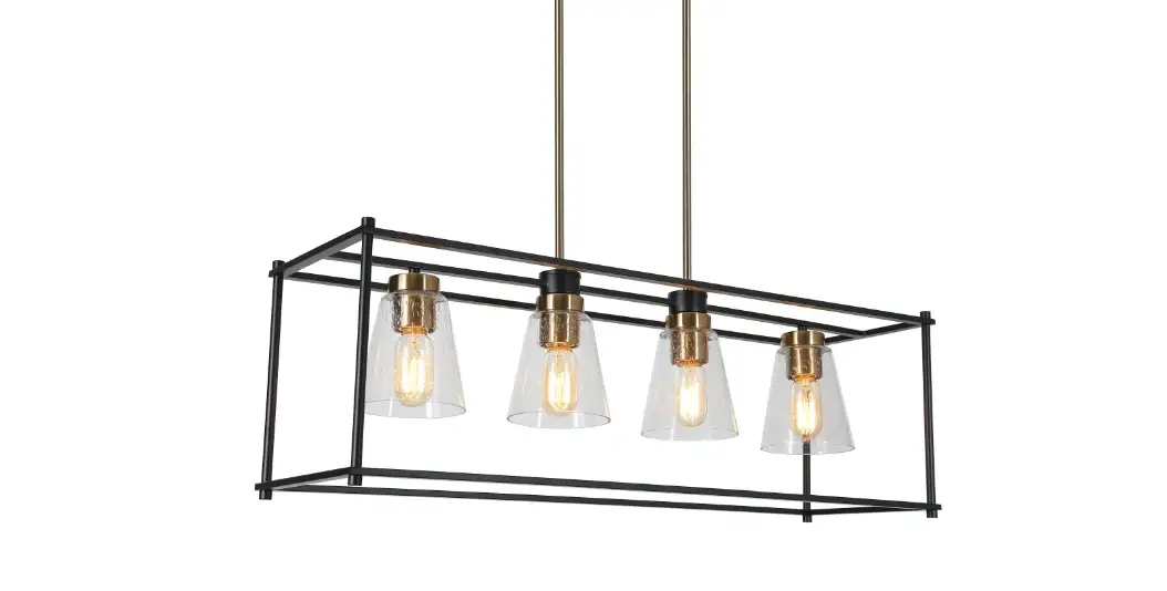 Zevni A04757 Tobey 33 Inch Wide Black Kitchen Island Light Instruction Manual Zevni A04757 Tobey 33 Inch Wide Black Kitchen Island Light Instruction Manual