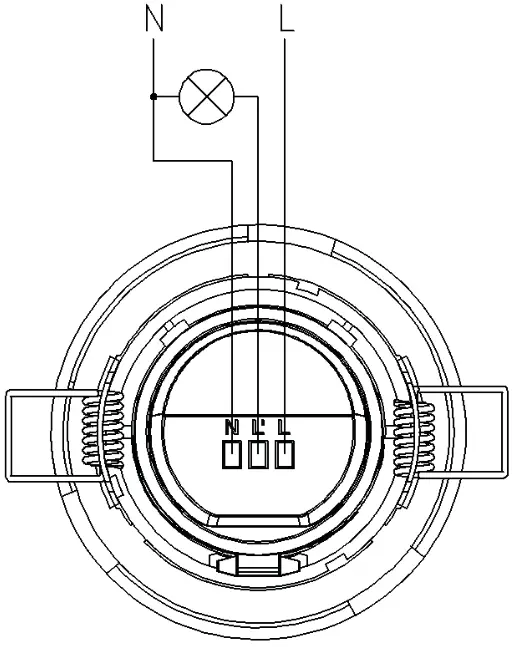 BEMKO SES04WH A Infrared Motion Sensor - CONNECTION