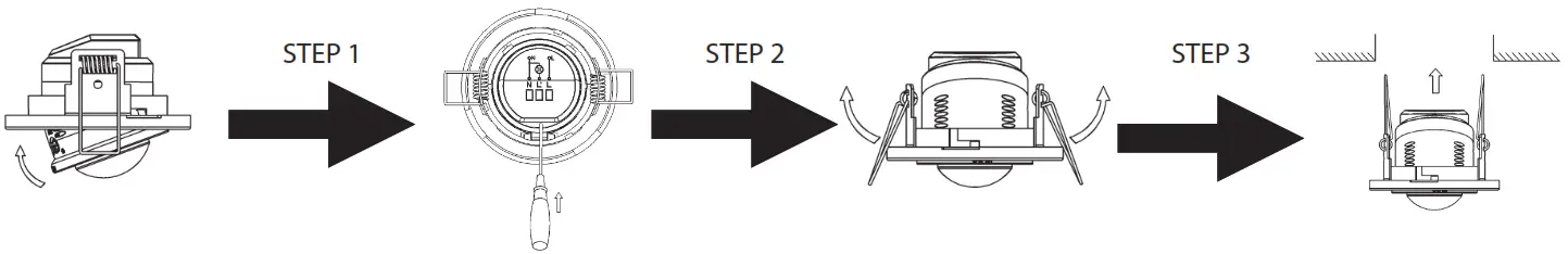 BEMKO SES04WH A Infrared Motion Sensor - finishing installing
