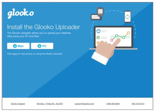 glooko Uploader Web-based Diabetes Management Software - Download the software installation file