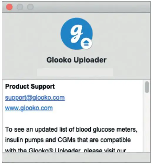 glooko Uploader Web-based Diabetes Management Software - SEE ADDITIONAL INFORMATION ABOUT GLOOKO UPLOADER
