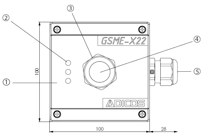 ADICOS-GSME-X22 -Fire-Gas Detector GAME-01