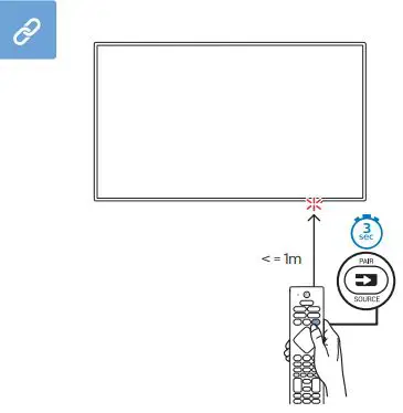 PHILIPS 8505 series 4K UHD LED Android TV User Guide - Attach Remote