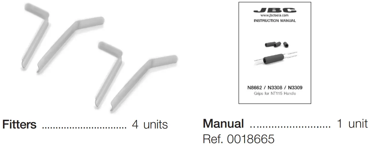JBC N8662 Soft Foam Grips for Nano Handles - Fig 2