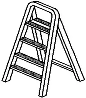 ZEVNI A04773W1 Freyde 28 Inch Wide Vanity Light - Ladder