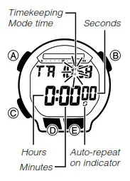 CASIO Watch 3468 - Countdown Timer