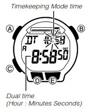 CASIO Watch 3468 - Dual Time