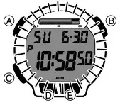 CASIO Watch 3468 - Illumination