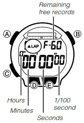 CASIO Watch 3468 - Stopwatch