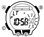 CASIO Watch 3468 - To specify the illumination duration