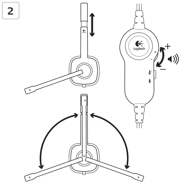 logitech H150 Stereo Headset - Connect the headset