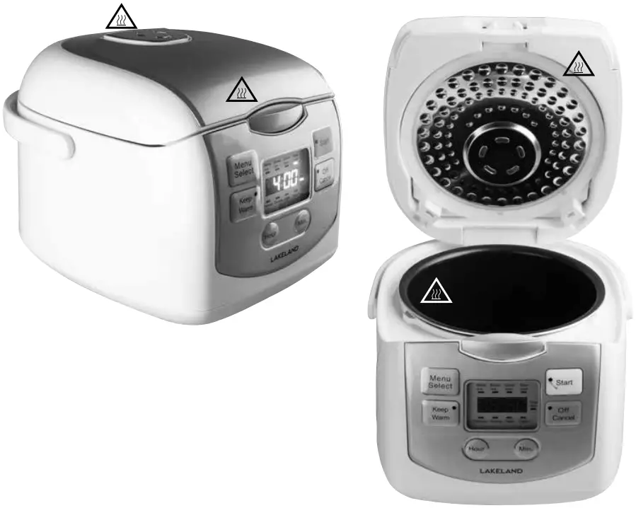 LAKELAND 31822 Mini Multi Cooker - WARNING a