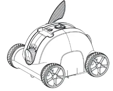 ausono HJ1103J Cordless Automatic Robotic Pool- clips