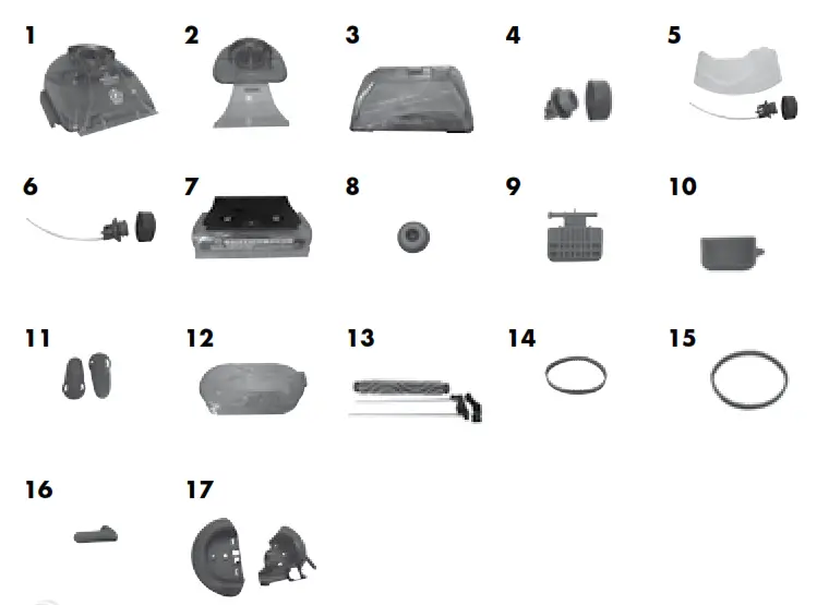 Bissell 8920, 8930, 8960, 9200, 9300, 9400 Series PROheat 2X User's Guide - Replacement parts