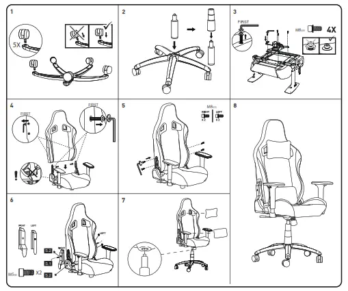 msi MAG CH130 Series Best Gaming Chair -Installation