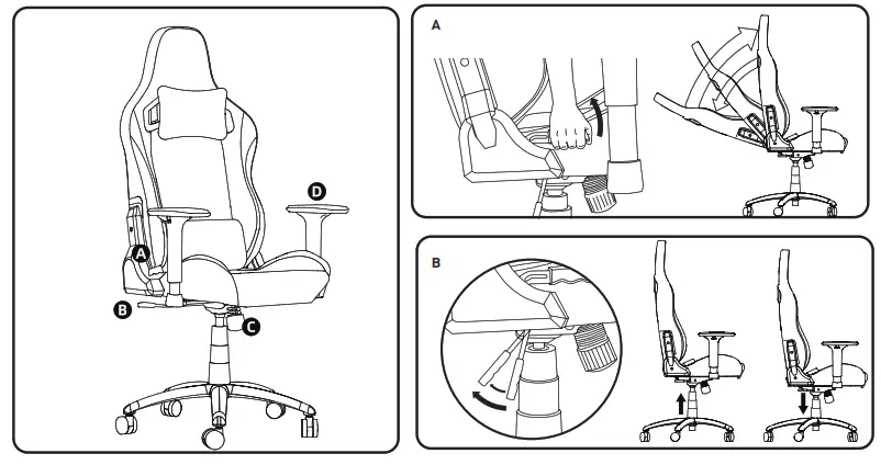 msi MAG CH130 Series Best Gaming Chair -Position