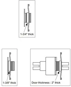 FIG 7 ADJUST DOOR THICKNESS